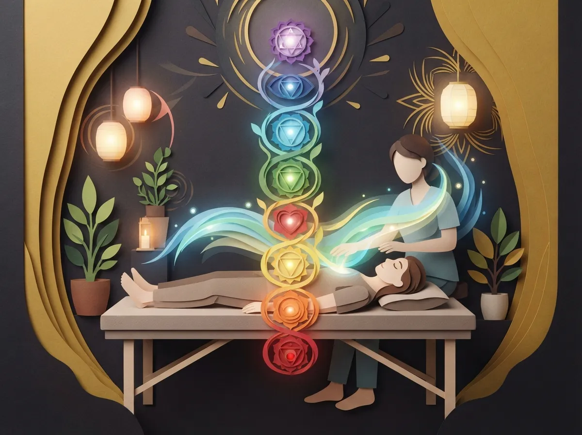 reiki treatment to balance energy and chakras