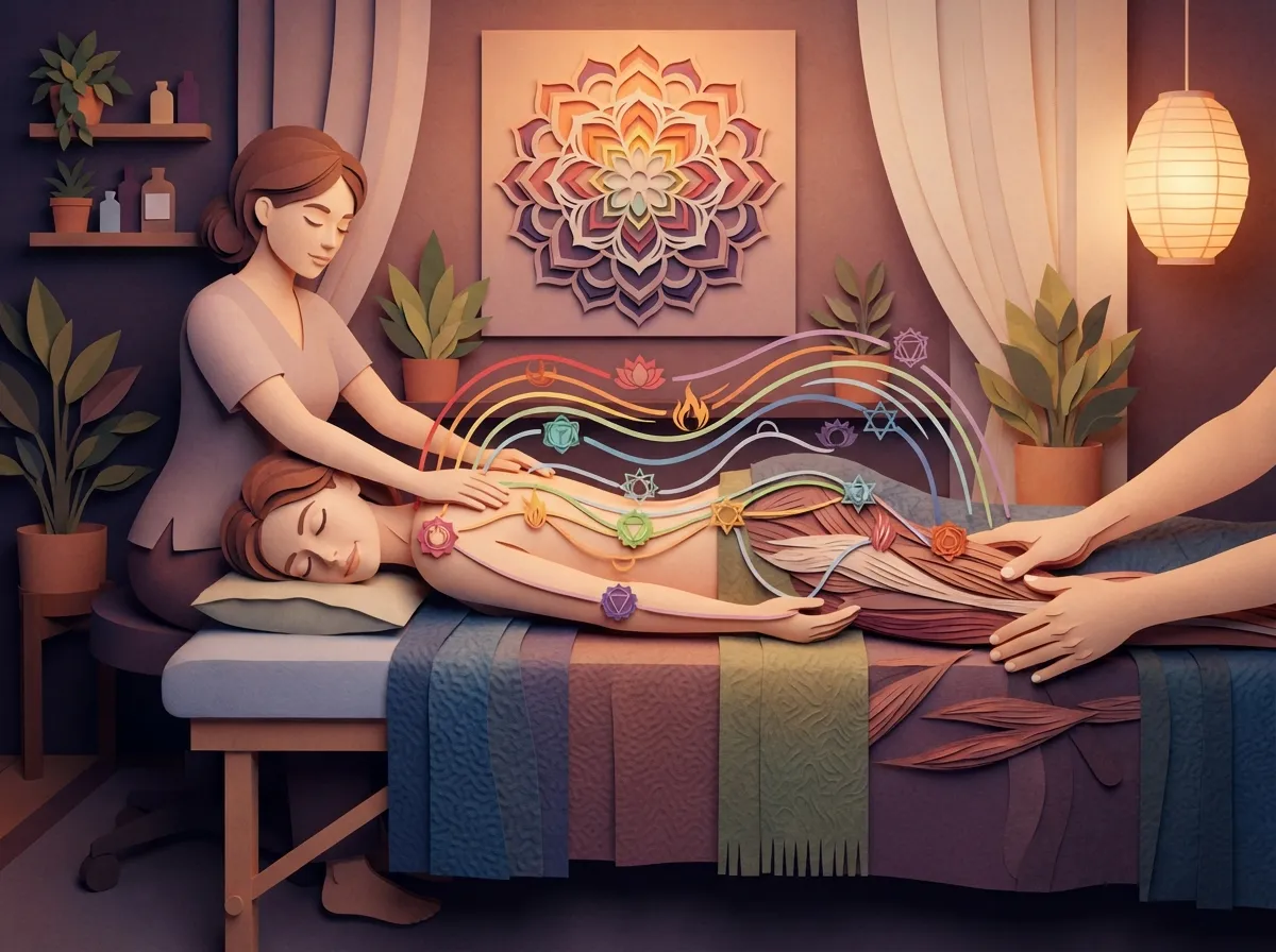 reiki treatment to balance energy and chakras