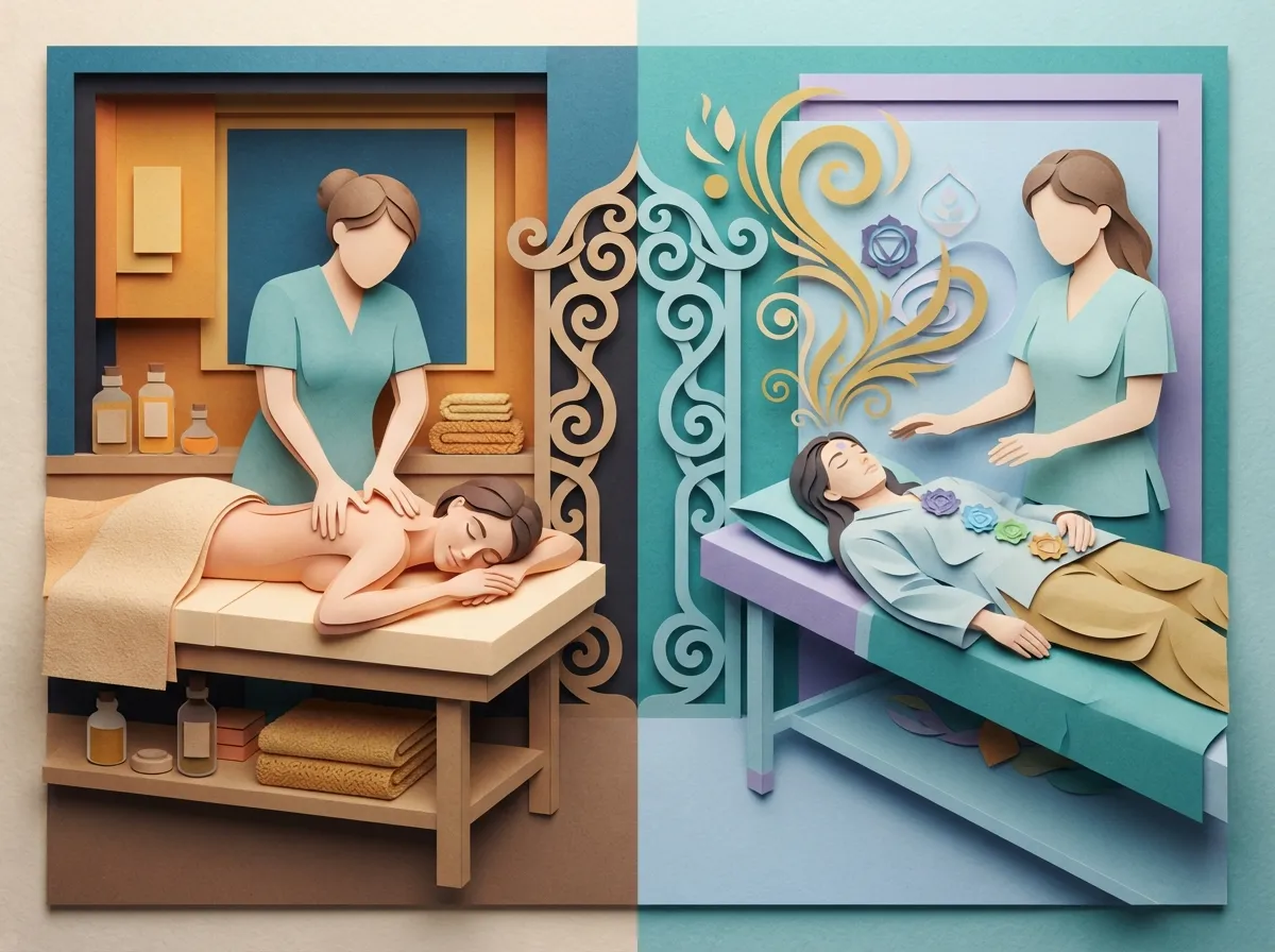 reiki and massage combo session