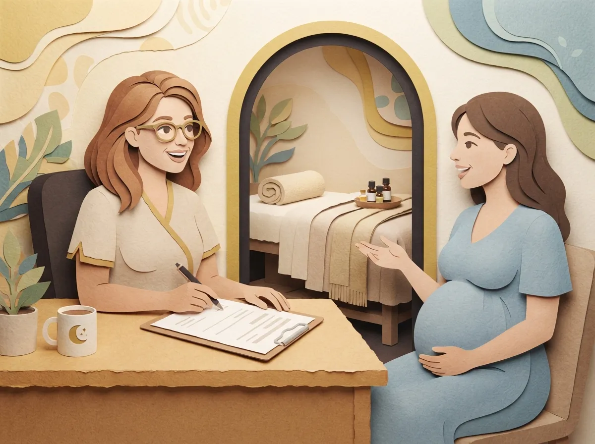gentle prenatal massage near me for third trimester discomfort