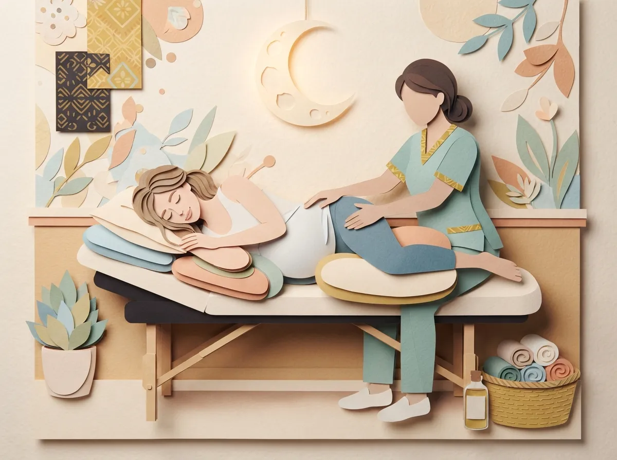 do you lie on your stomach during prenatal massage