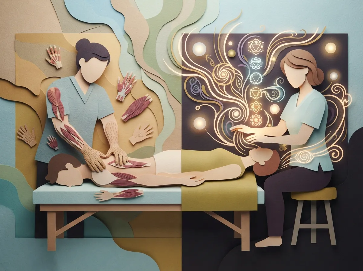 how does reiki healing differ from massage therapy