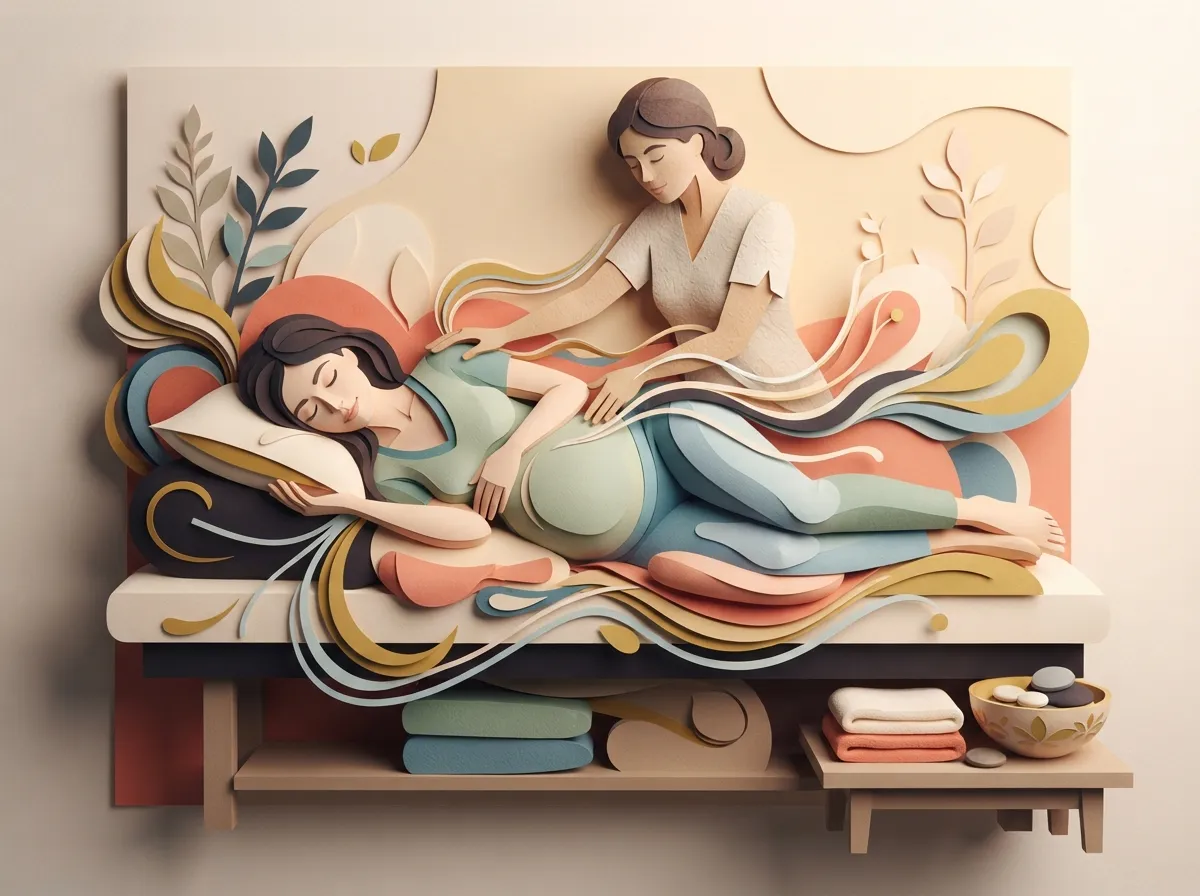 what positions are used during prenatal massage